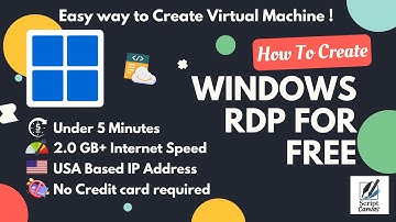 Create a Free Windows RDP in 5 Minutes (No CC | 2025 Tutorial) | #scriptcanvas