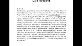 Tree Broad Learning System for Small Data Modeling Profile
