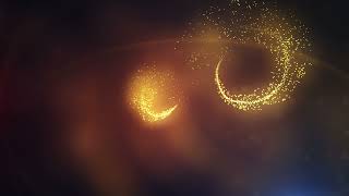 Elegant golden path particle animation logo opening | After Effect