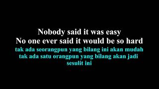 Coldplay  - The Scientist lirik dan arti bahasa indonesia