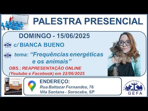 Assista: Palestra Presencial c/ BIANCA BUENO (15/06/2025)