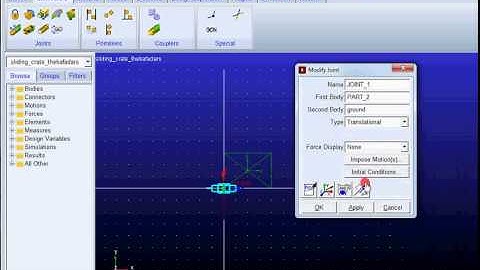 Msc ADAMS Tutorial 8 Sliding Crate