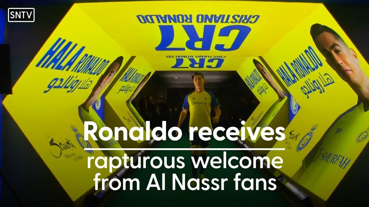 Cristiano Ronaldo receives raptuous welcome from Al Nassr fans as he's  unveiled as new signing - Football video - Eurosport