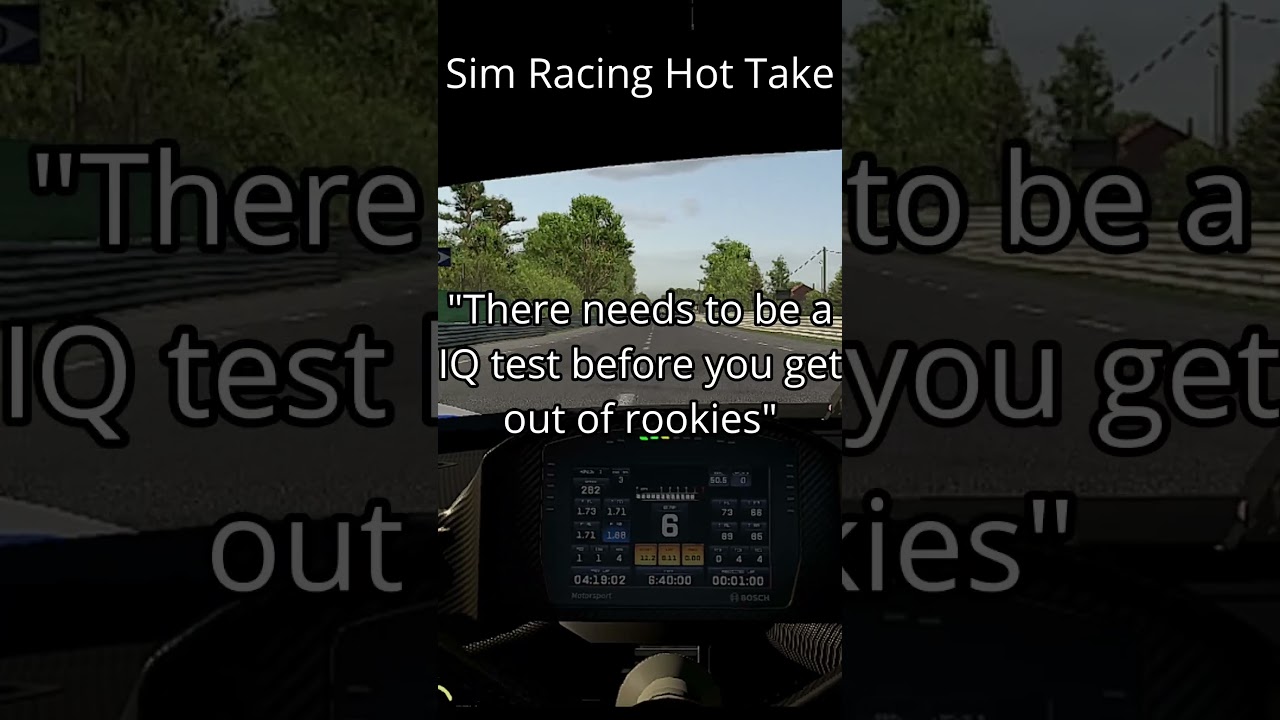 Sim Racing Hot Take - YouTube
