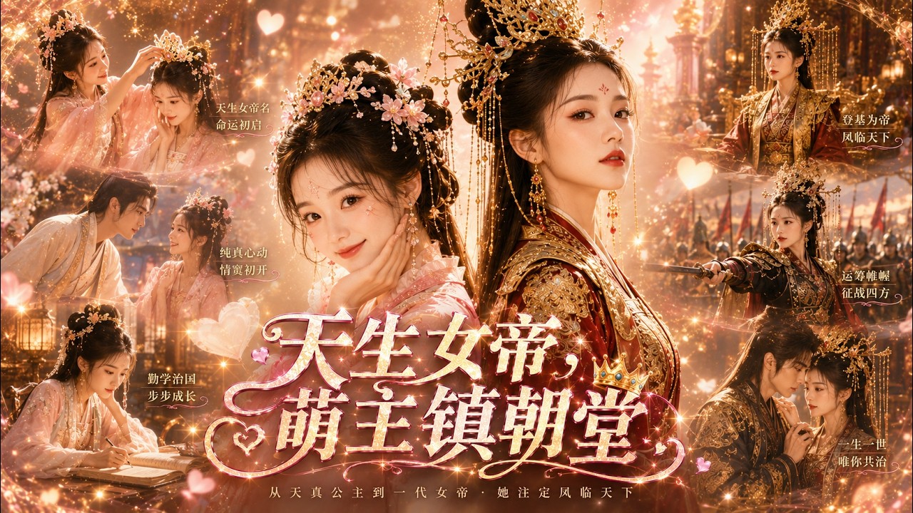 【短劇全集】小公主竟是天命女帝,敵國設鴻門宴算計,反被小公主拿捏命脈,父皇放權不問政事,江山大業全由萌娃說了算!【天才小公主】