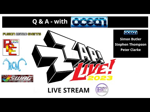 Zzap! Live 2023,  Q & A with Ocean Software. Simon Butler, Steven Thompson - Peter Clarke - Live.