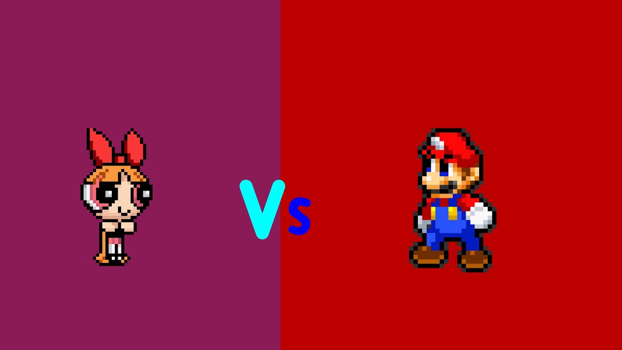 Mario vs Blossom Sprite animation (dumped)