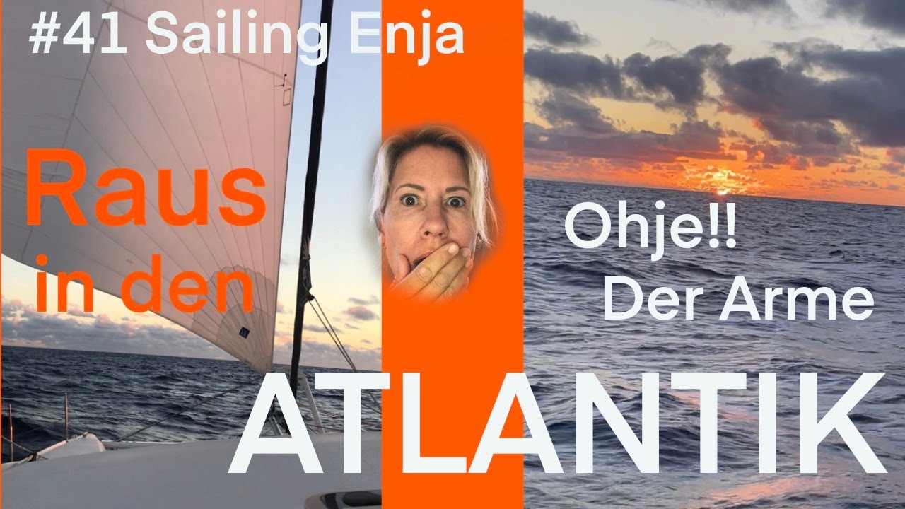 ⁣Raus in den Atlantik! Ohje!! Der Arme