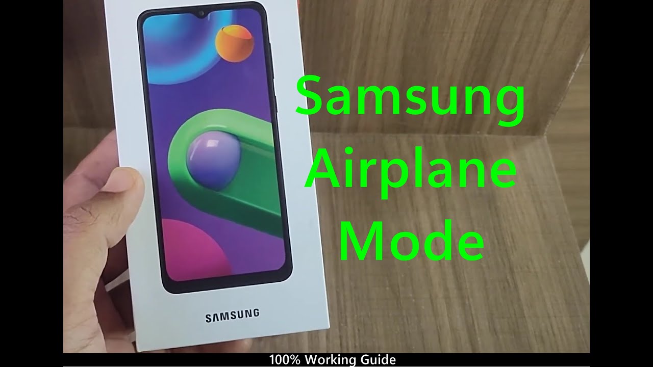 How To Switch On Flight Mode On Samsung Galaxy M02 Airplane Mode Youtube