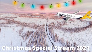 Christmas Special 2021 | Full Day of Christmas Sim-Flying | Lapland & More