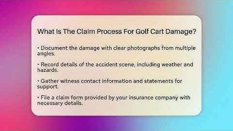 What Is The Claim Process For Golf Cart Damage? - Auto Coverage Explained