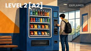 How Does a Vending Machine Work • Level 2 [A2] • ESL Listening • Explainer