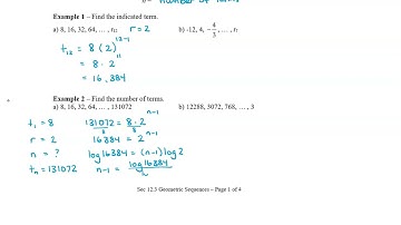 M12 Sec 12.3 Geometric Sequences