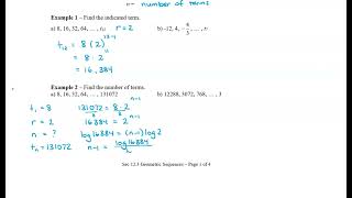 M12 Sec 12.3 Geometric Sequences