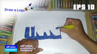 How to Draw old Trans Corp logo ( Trans TV, Trans 7, Diamond A logo ) | Draw a Logo eps 10