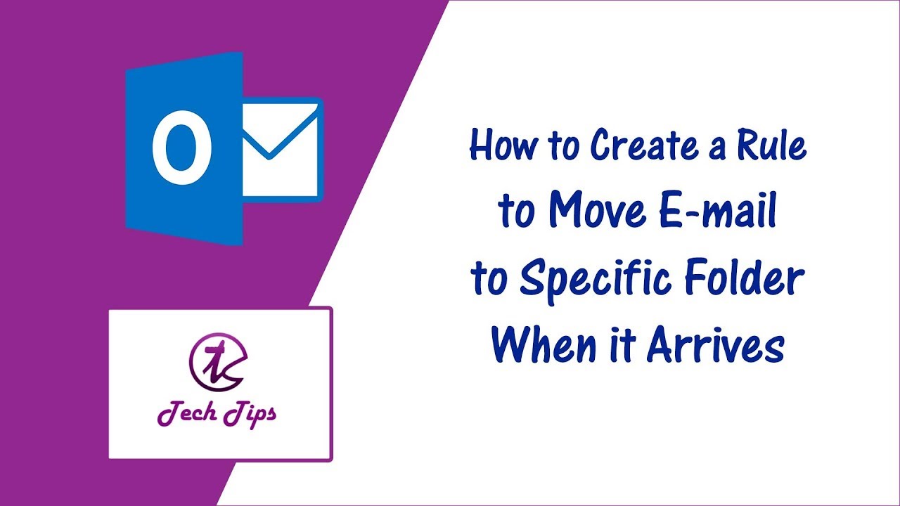 How To Create A Rule To Move E mail To Specific Folder When E mail