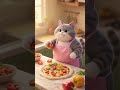 The cat and the pizza 😼🍕#dog #cat #3danimation #kidsstory #cute #cats