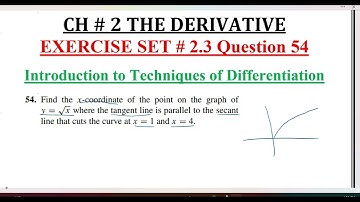 Calculus Ch # 2 Ex # 2.3 Question 54 Techniques of Differentiation: Howard Anton 10th Ed