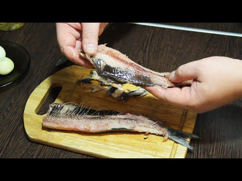 Video: How To Cut And Peel Herring From Bones At Home + Video