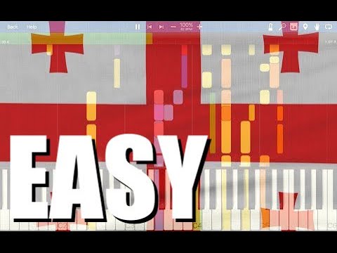Georgian National Anthem — თავისუფლება, \"Tavisupleba\" / Liberty  [Synthesia] (Easy piano)