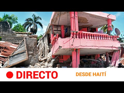 AFECTADOS del TERREMOTO de HAITÍ realojados en un campo de fútbol de LES CAYES | RTVE