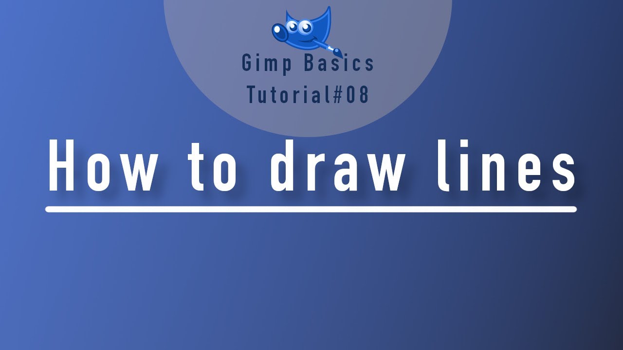 How To Draw Lines In Gimp | Gimp 2.10.22 Tutorials For Beginners