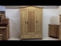 Antique Pine Triple Door Wardrobe - Pinefinders Old Pine Furniture Warehouse Antique Pine Triple Door Wardrobe - Pinefinders Old Pine Furniture Warehouse
