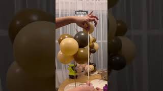 DIY Balloon Centerpieces - Bear Baby Shower