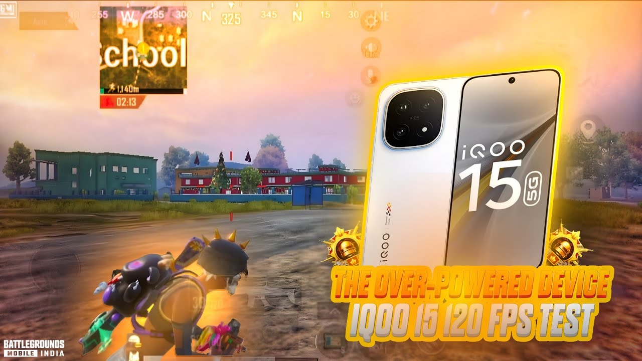 IQOO 15 BGMI 4.1 NEW UPDATE 90/120 FPS TEST WITH FPS METER 🤡 IQOO 15 BGMI 120 FPS GAMEPLAY 🔥