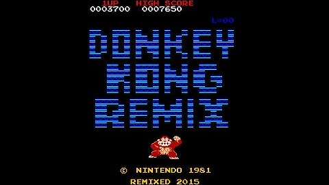 Donkey Kong Remix arcade gameplay
