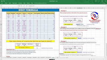 MS Excel: How to use the DGET Function || Excel DGET Function || How to use DGET function in Excel