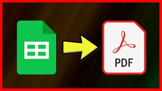 How to convert Google Sheet to a PDF file - Tutorial (2021)