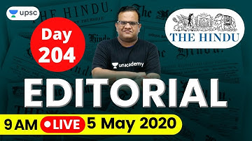 UPSC CSE 2020 | The Hindu Editorial Analysis for IAS Preparation by Ashirwad Sir | 5 May 2020