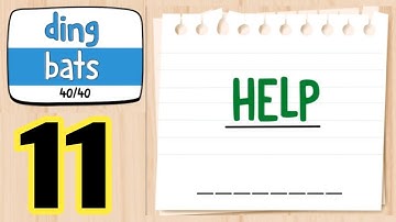 Tricky Words Ding Bats level 11