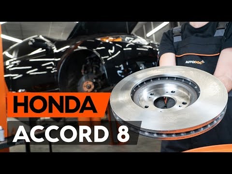 Jak wymienić przedni tarcze hamulcowe w HONDA ACCORD 8 (CU2) [TUTORIAL AUTODOC]