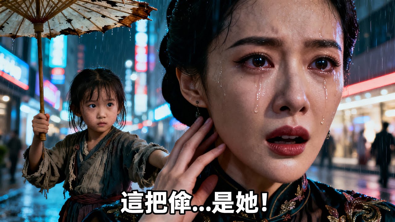 難產時窮夫被迫簽字離婚救我，消失多年！再見時街頭賣藝少女手中的傘，讓我淚崩😭💔