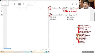 Grade 5 Maths Olympaid Lecture #19 Question Practice,12 May