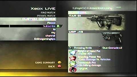 Modern Warfare 2 Create a Class