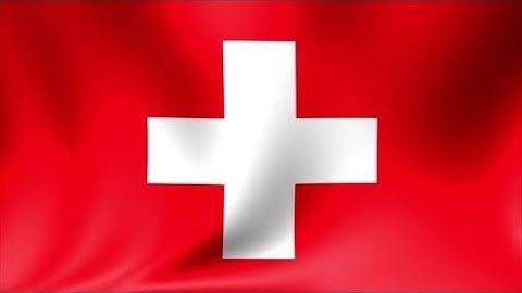 Flag of Switzerland Waving in the Wind - Highly Detailed Fabric Texture - Seamless Looping | Motion