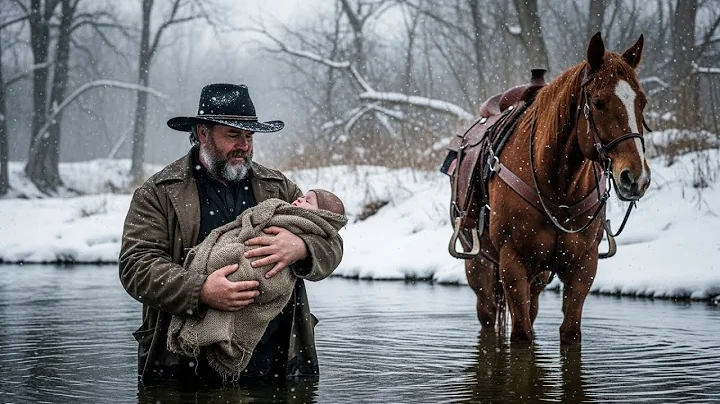 They Threw a Baby Into an Icy Creek — Until a Cowboy Heard Her Whisper “Mama…
