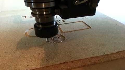 Techno Isel LC 59120 CNC Router Test Cutting