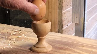 Richard Raffan turns an egg cup