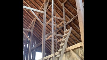 Timber frame barn repair and raising!!