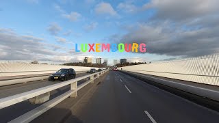 DRIVING DOWNTOWN LUXEMBOURG CITY 🇱🇺 4K⁶⁰ - RICHEST COUNTRY OF THE WORLD