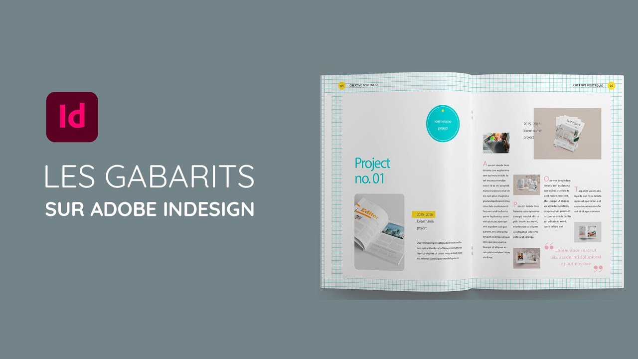 Tuto InDesign 2022 : Les gabarits - YouTube