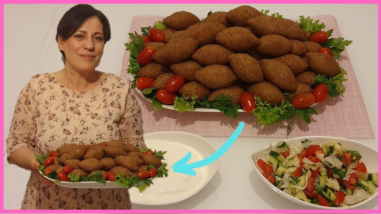Kibbeh | Gefüllte Bulgurklöße mit Hackfleisch und Zwiebeln
