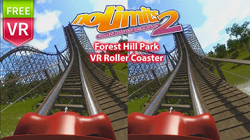 Forest Hill Park 3D SBS VR Roller Coaster. noLimits 2 Roller Coaster Simulation Full HD 1080 60fps