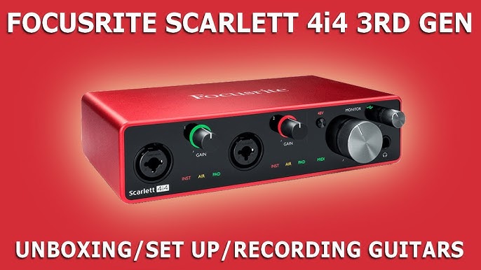  Focusrite Scarlett Solo 3rd Gen USB Audio Interface :  Focusrite: Everything Else