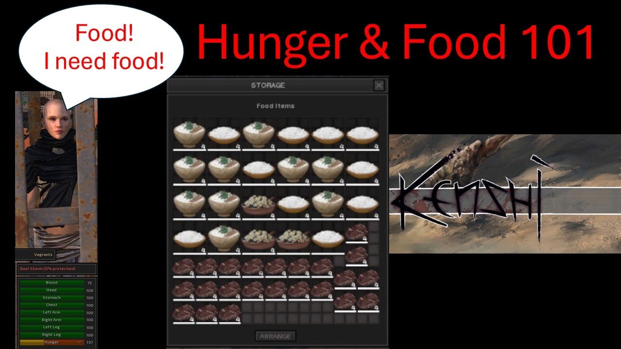 Kenshi How To - Hunger & Food 101