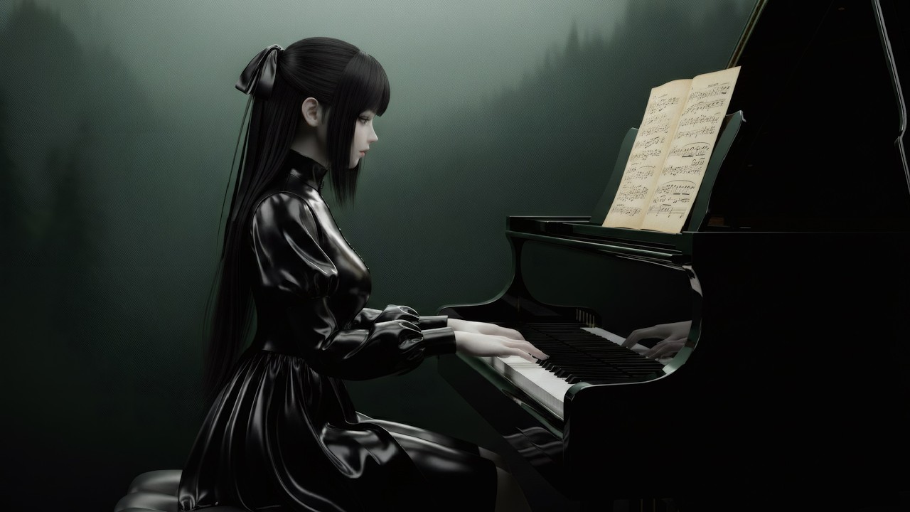 🕯️Gothic Stillness - A Melancholic Piano Dream of Solitude 🎹🕯️